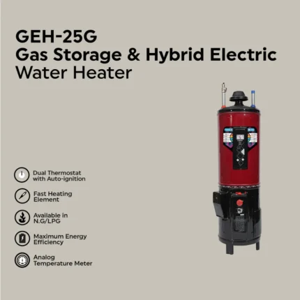 GEH-25 Gallon Hybrid Electric + Gas Auto Ignition