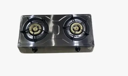 Black Stone Gas Stove BS-807 – 2 Burner Stainless Steel Top