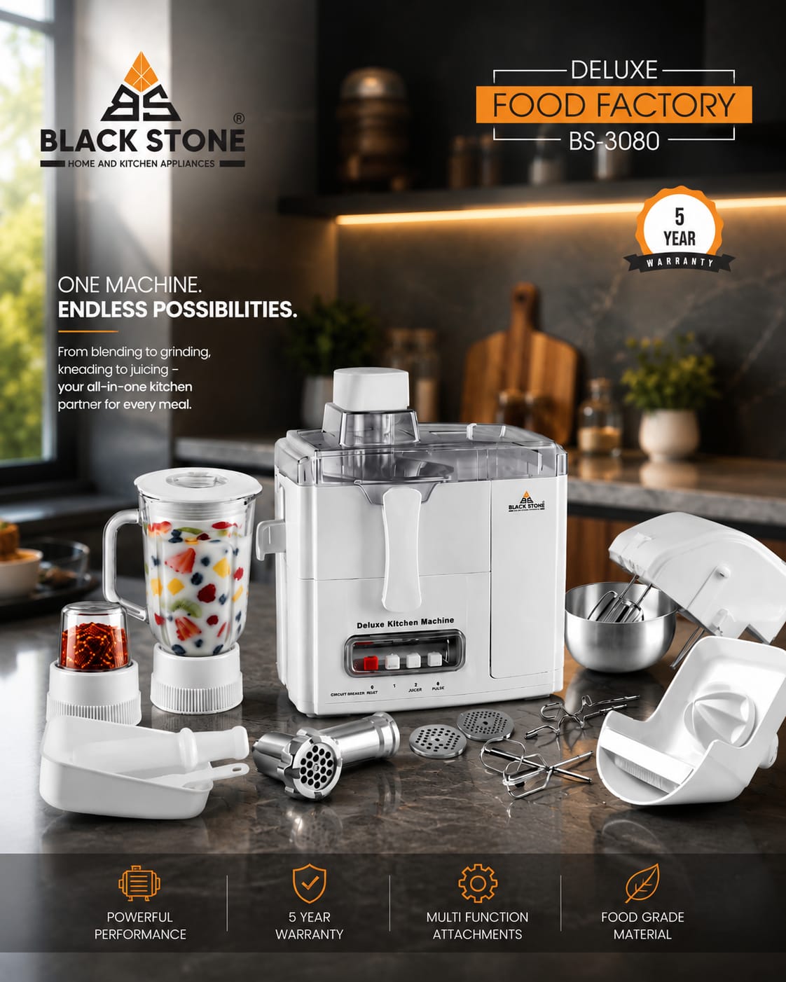 Deluxe Food Factory (Model BS-3080)